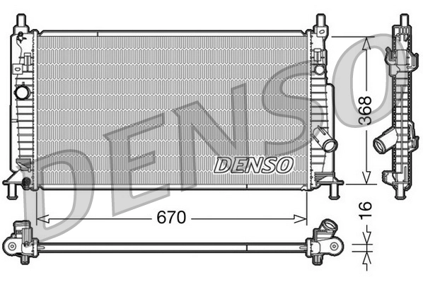 Radiator, engine cooling