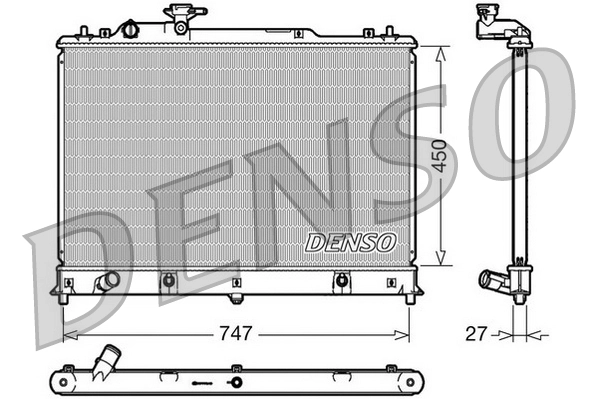 Radiator, engine cooling