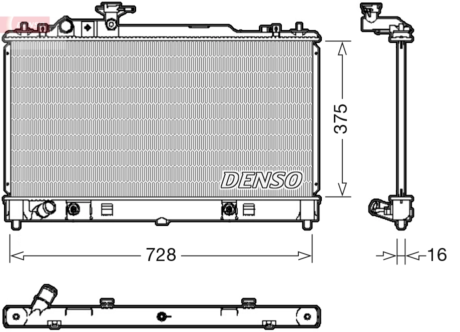 Radiator, engine cooling