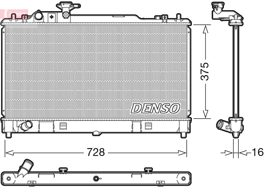 Radiator, engine cooling