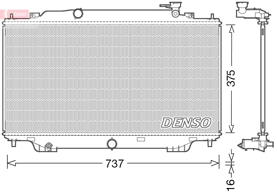 Radiator, engine cooling
