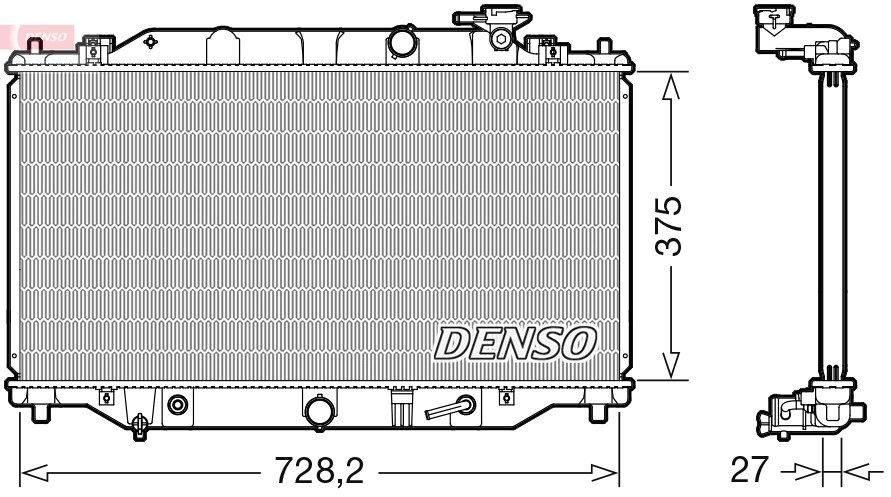 Radiator, engine cooling