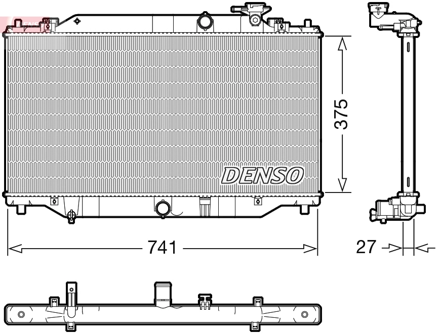 Radiator, engine cooling