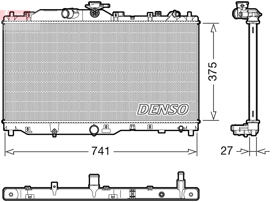 Radiator, engine cooling