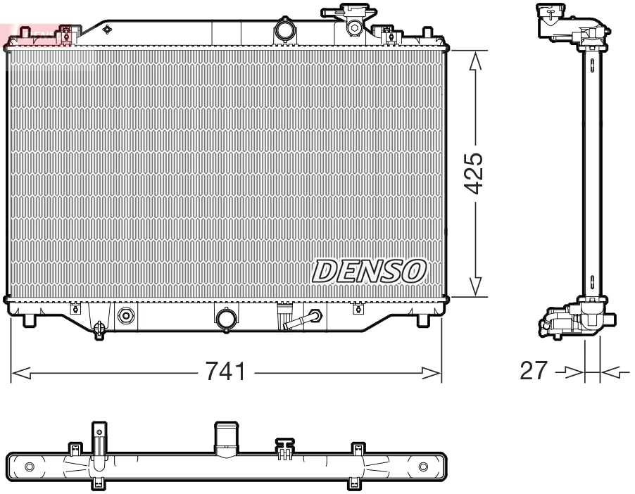 Radiator, engine cooling