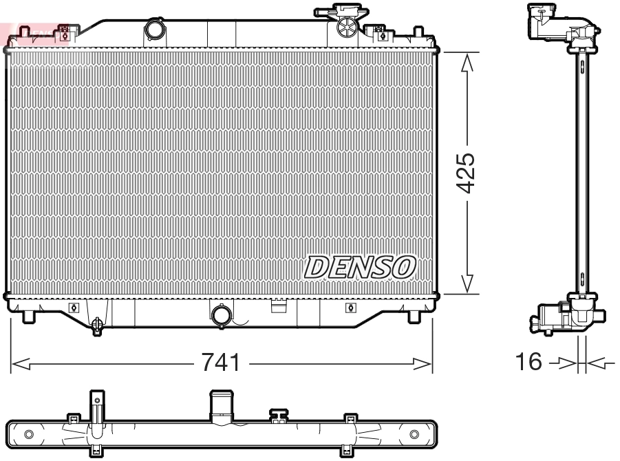 Radiator, engine cooling