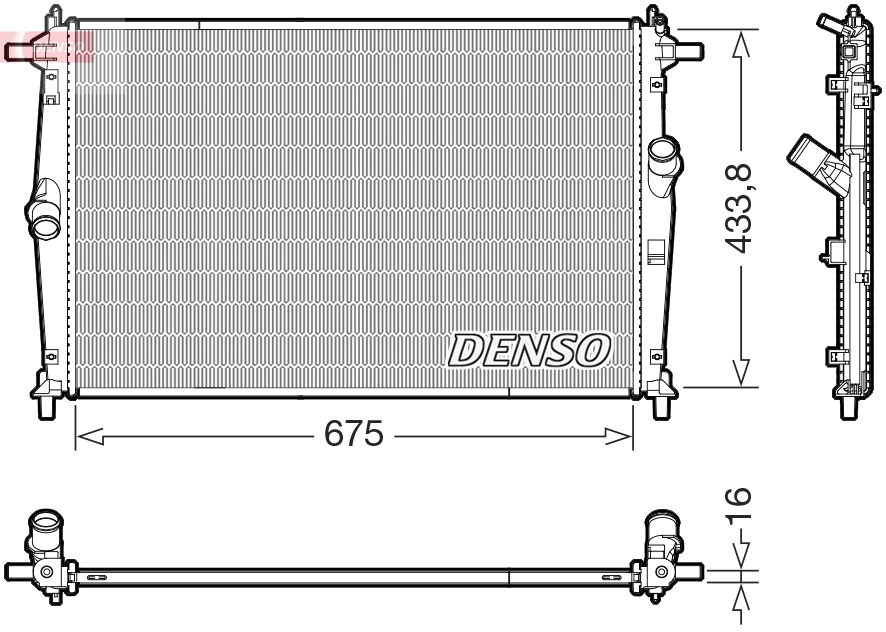 Radiator, engine cooling