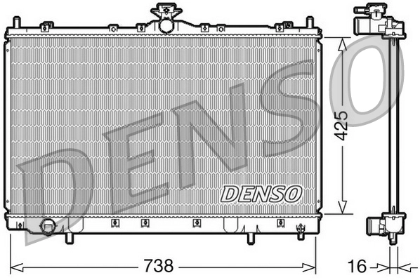 Radiator, engine cooling