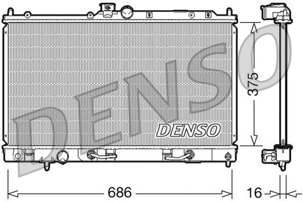 Radiator, engine cooling