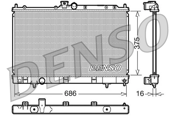 Radiator, engine cooling