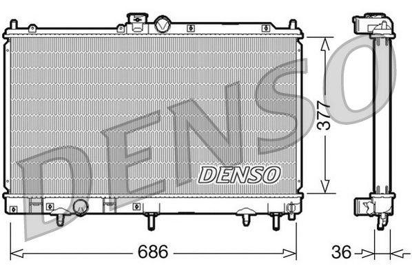 Radiator, engine cooling