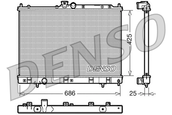 Radiator, engine cooling