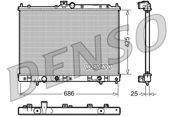 Radiator, engine cooling