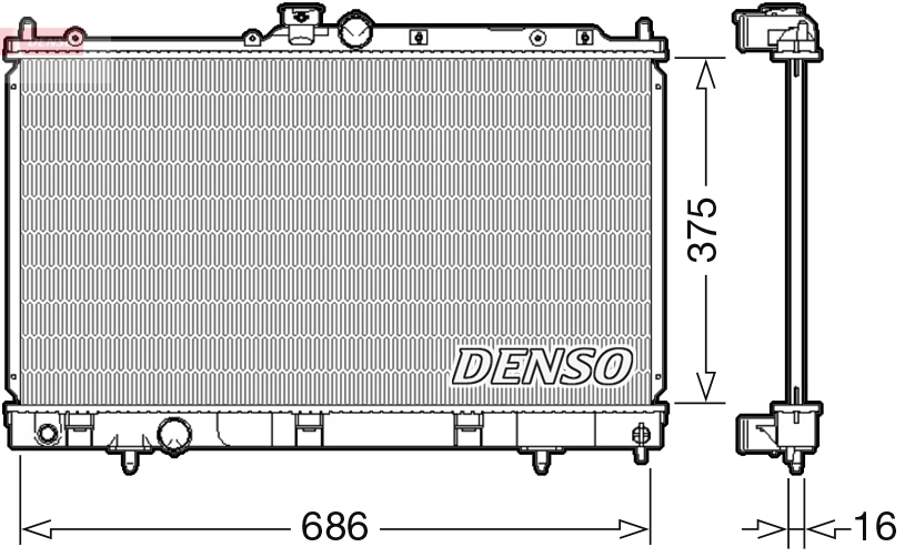 Radiator, engine cooling