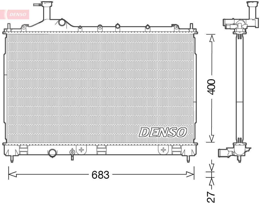 Radiator, engine cooling