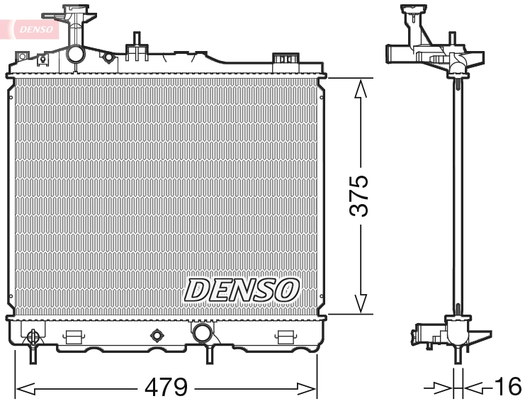 Radiator, engine cooling