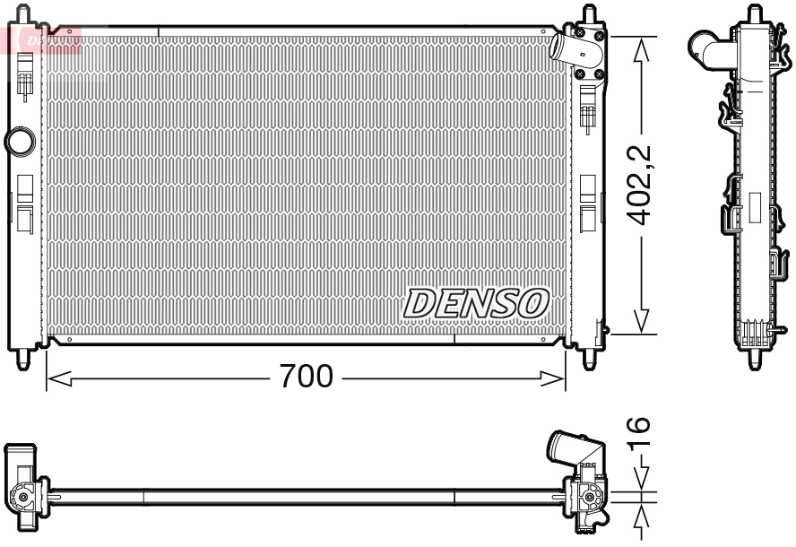 Radiator, engine cooling