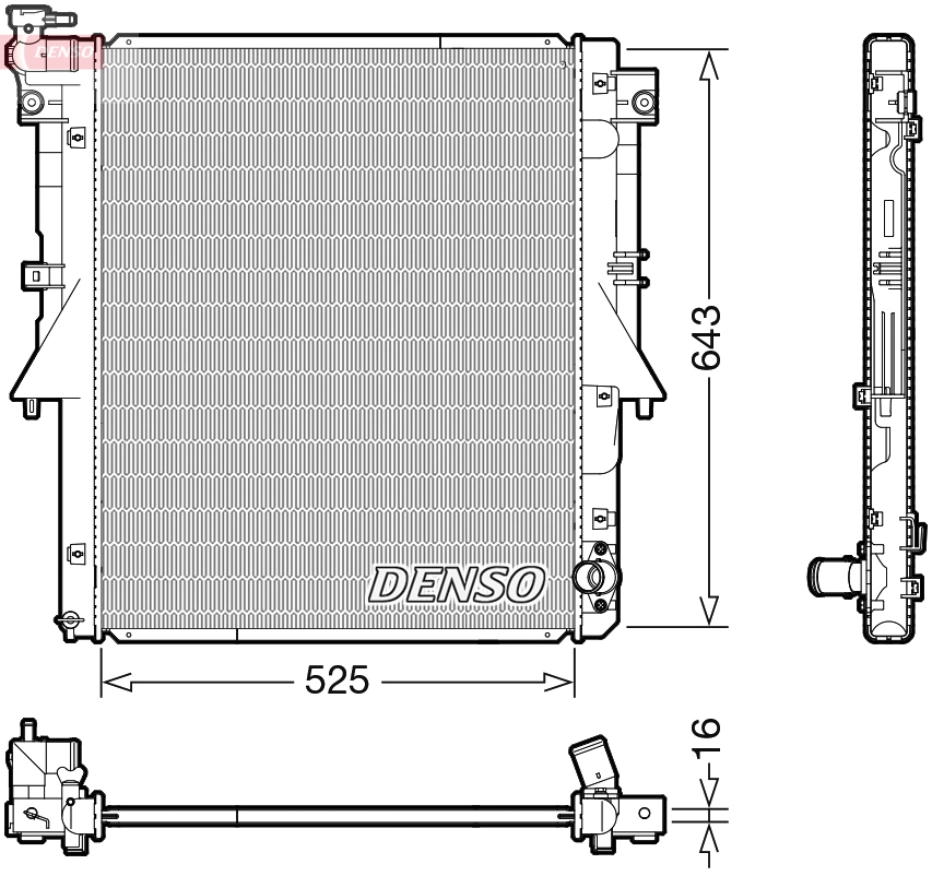 Radiator, engine cooling
