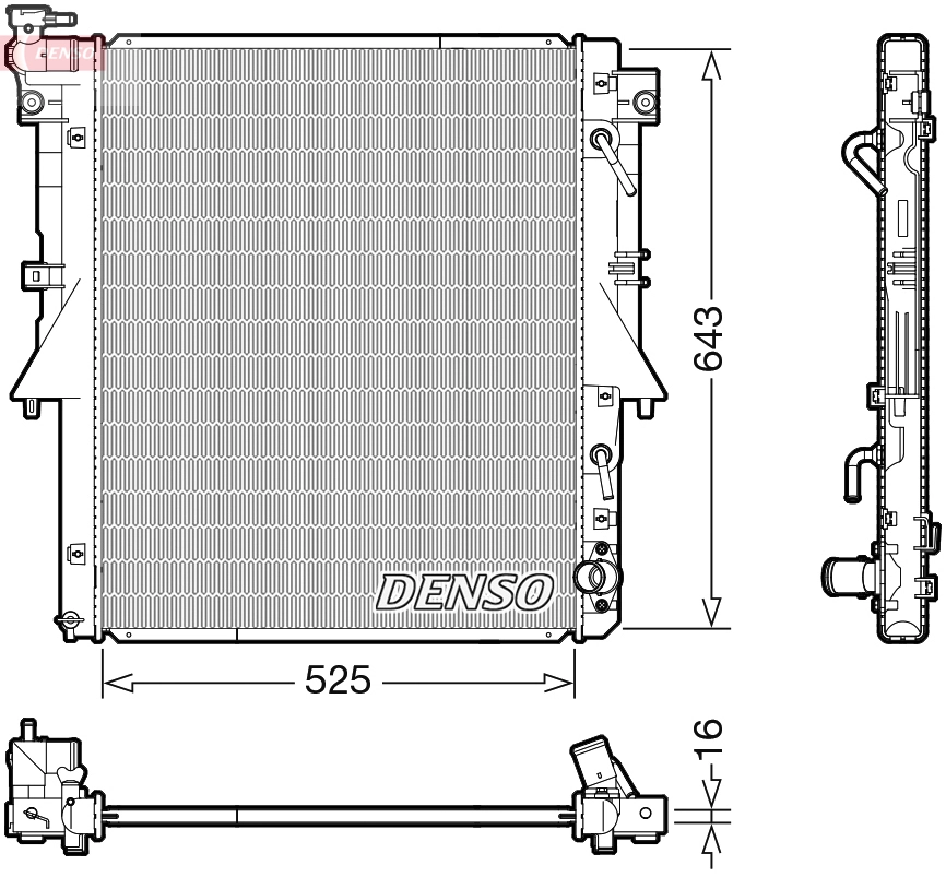 Radiator, engine cooling