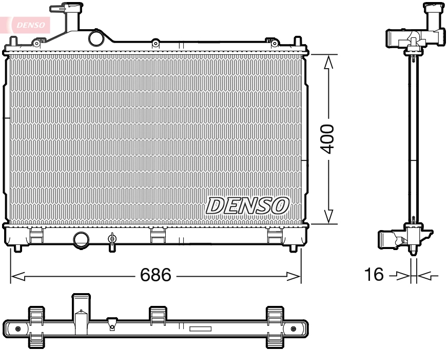 Radiator, engine cooling
