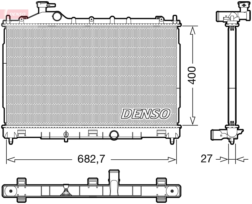 Radiator, engine cooling