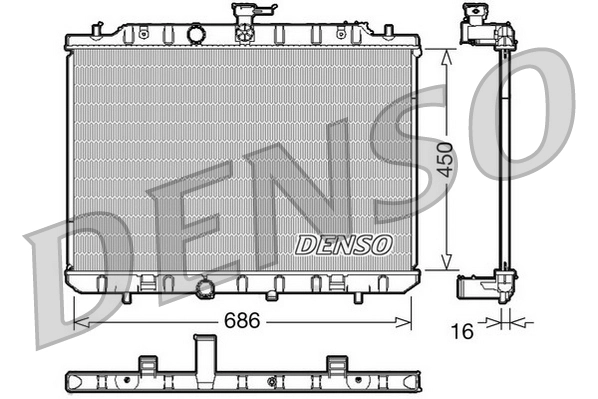 Radiator, engine cooling