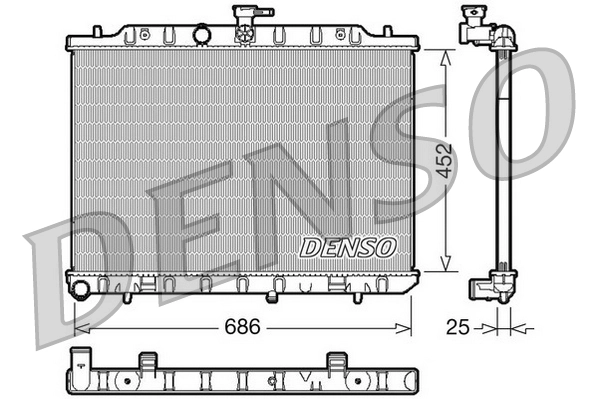 Radiator, engine cooling