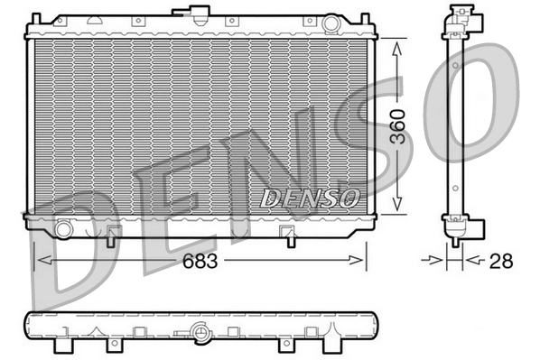 Radiator, engine cooling