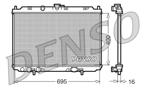 Radiator, engine cooling