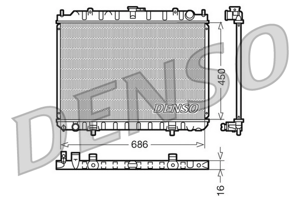 Radiator, engine cooling
