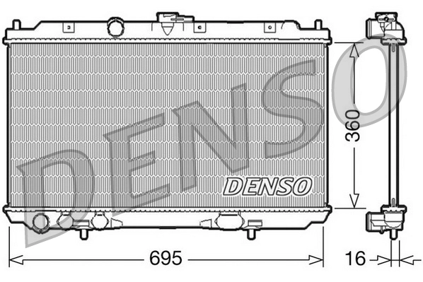 Radiator, engine cooling