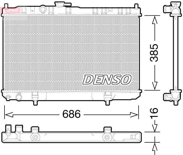 Radiator, engine cooling