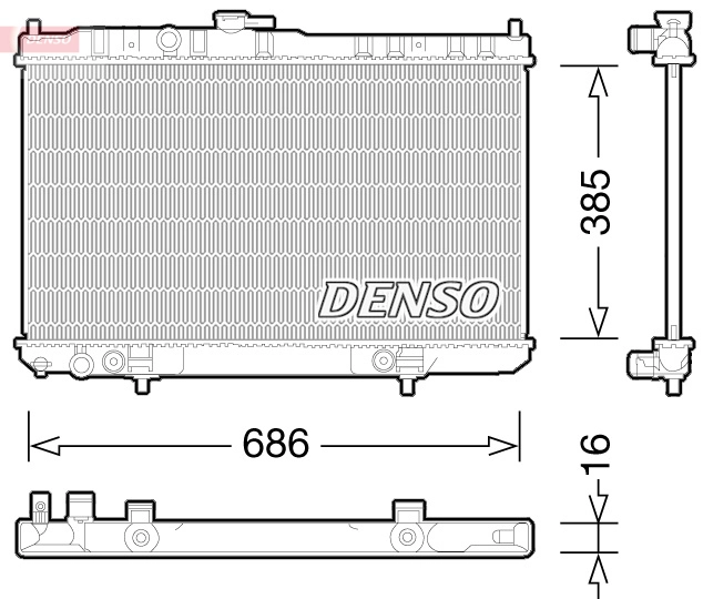 Radiator, engine cooling