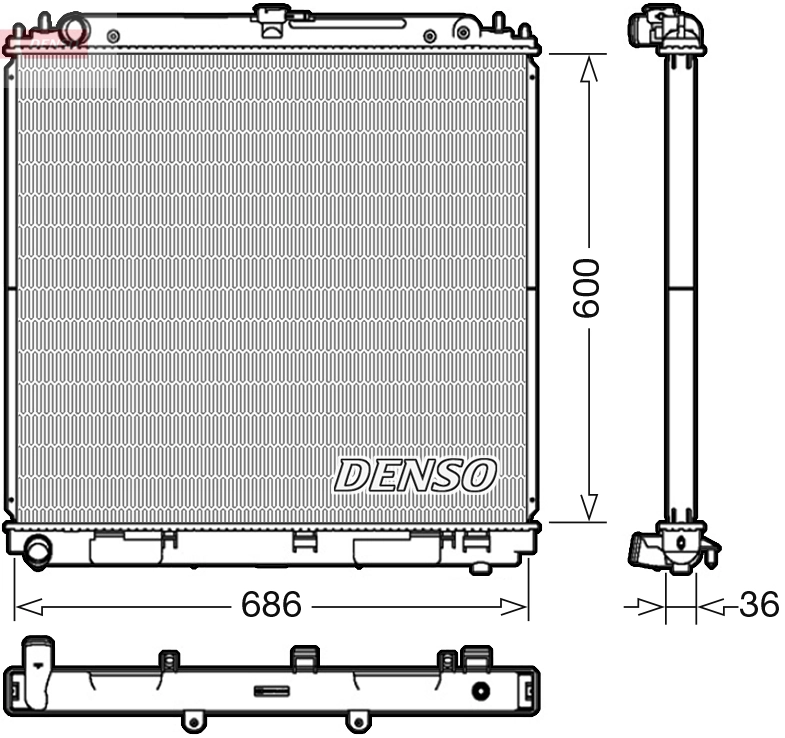 Radiator, engine cooling