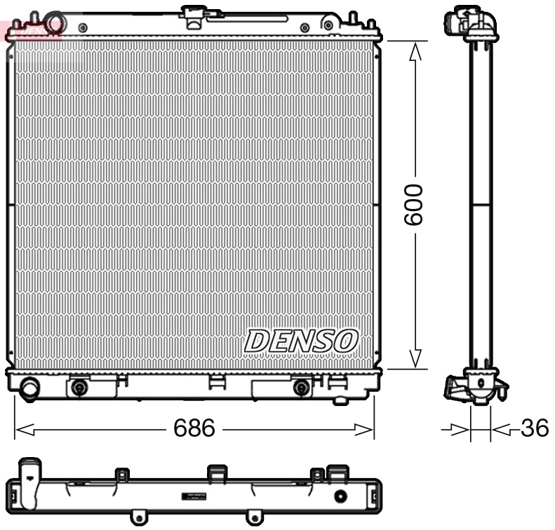 Radiator, engine cooling