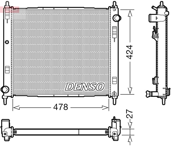 Radiator, engine cooling
