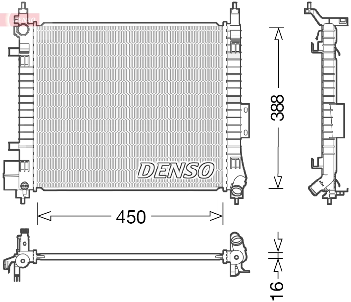Radiator, engine cooling