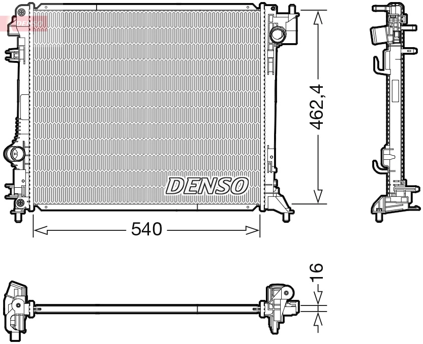Radiator, engine cooling