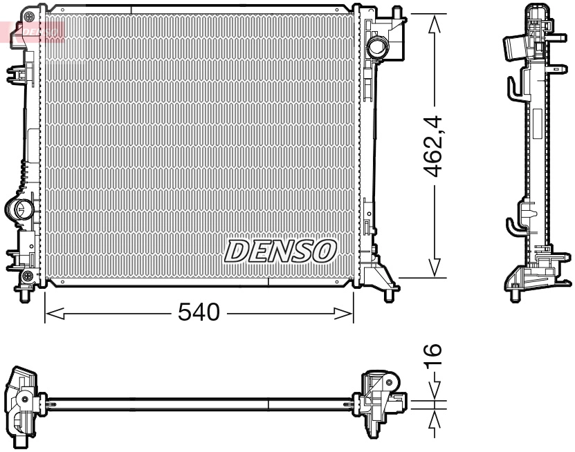 Radiator, engine cooling