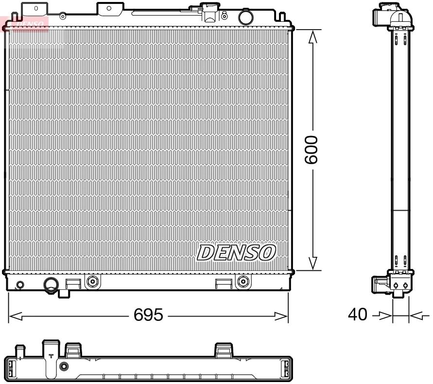 Radiator, engine cooling