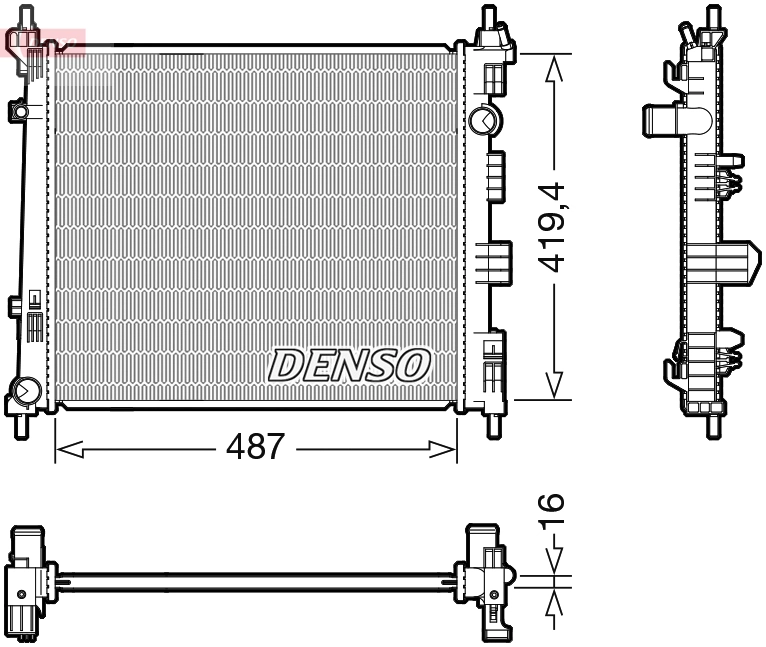 Radiator, engine cooling