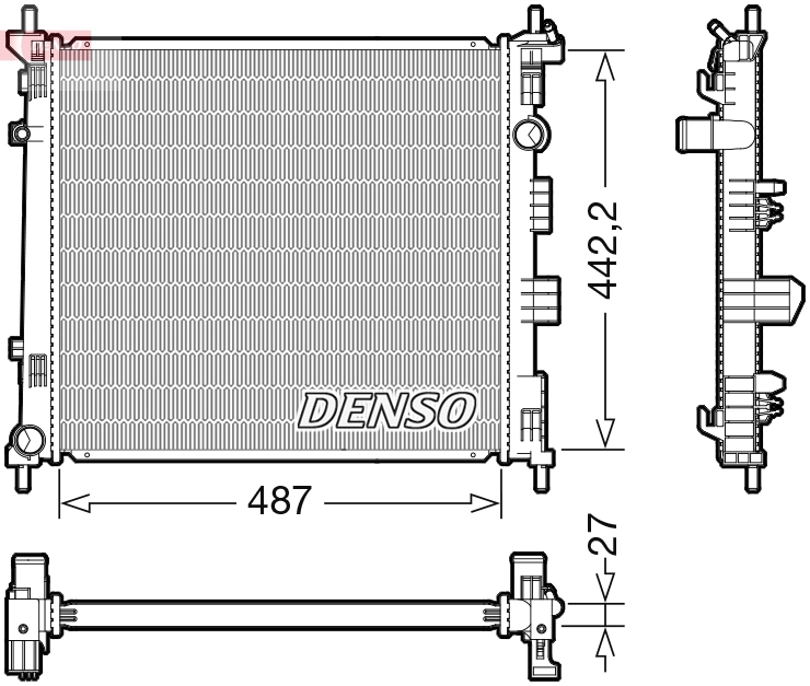 Radiator, engine cooling