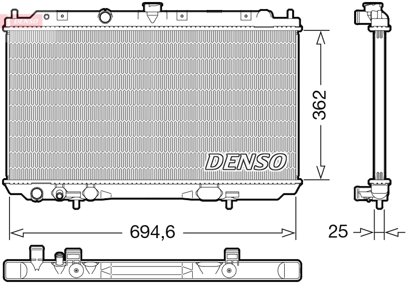 Radiator, engine cooling