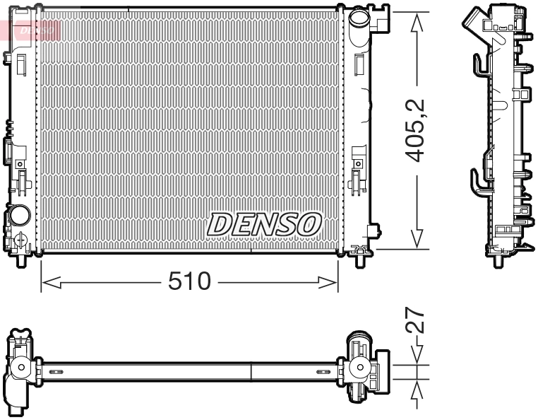 Radiator, engine cooling