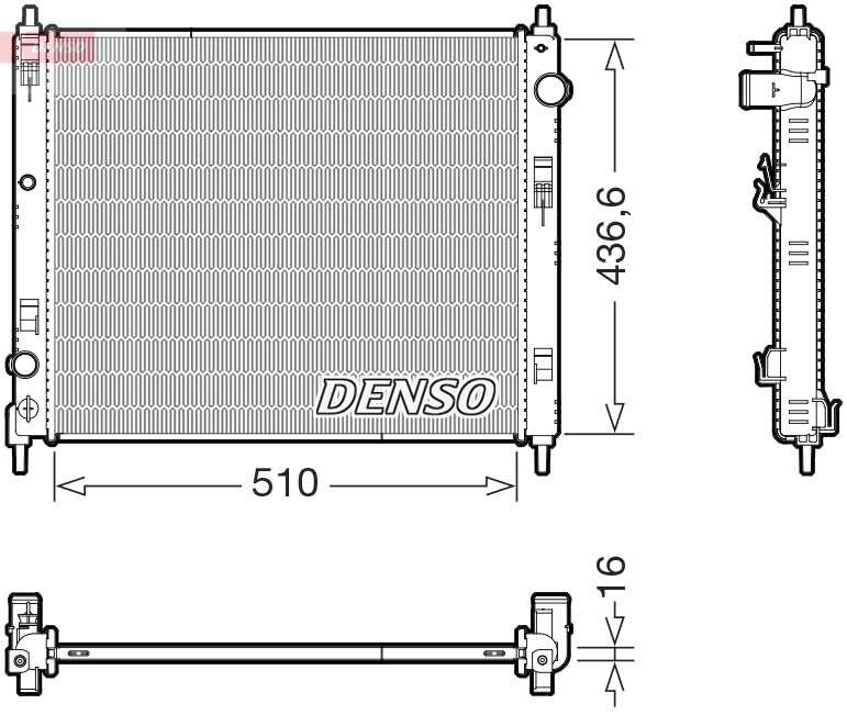 Radiator, engine cooling