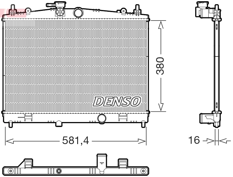 Radiator, engine cooling