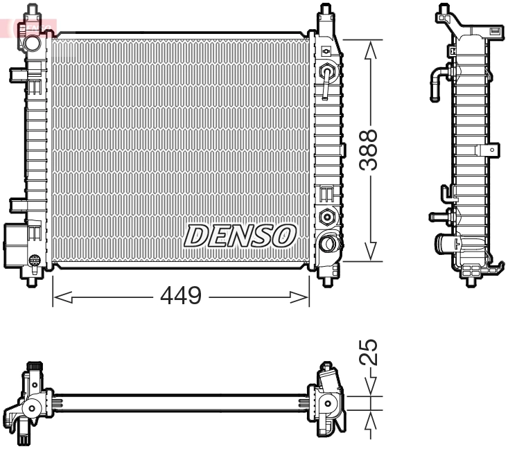 Radiator, engine cooling