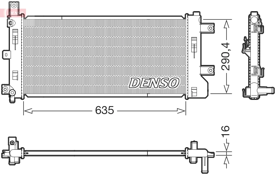 Radiator, engine cooling