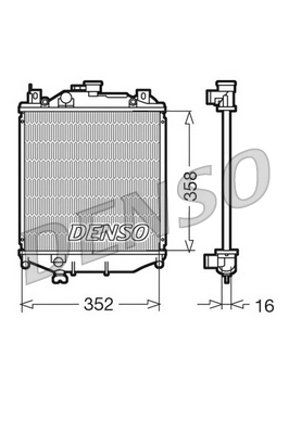 Radiator, engine cooling