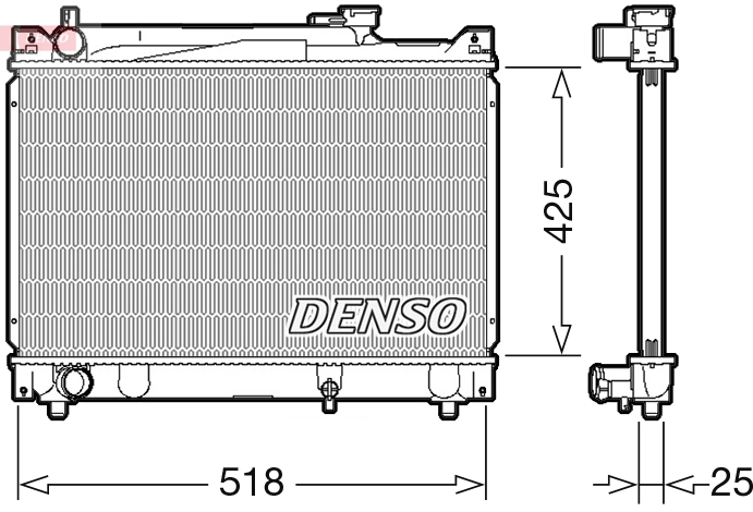 Radiator, engine cooling